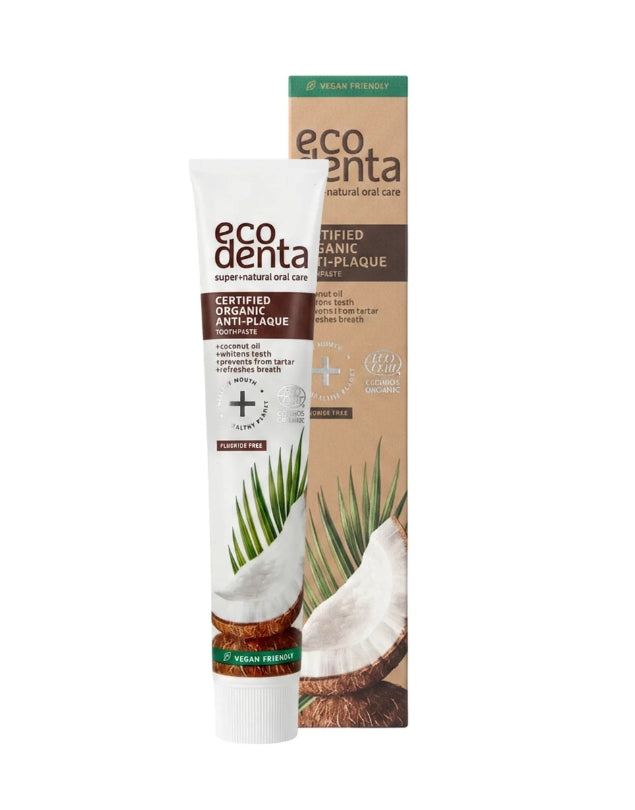 Pasta Dental Antiplaca con Aceite de Coco, 75 ml.