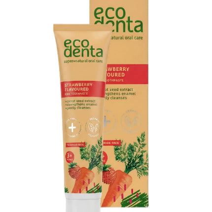 Pasta de Dientes, Infantil, Sabor Frutilla Zanahoria, 75 ml.