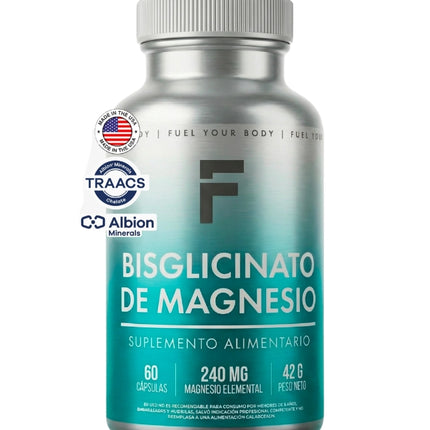 Bisglicinato de Magnesio, 60 caps.