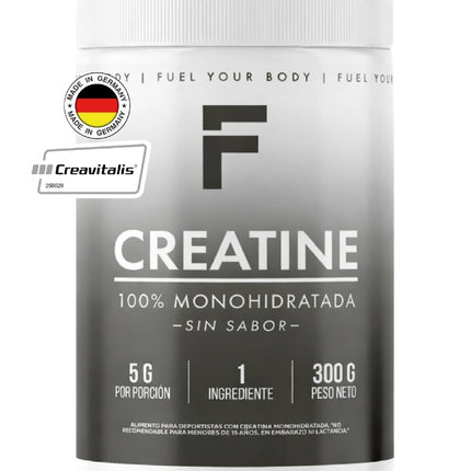 Creatina Monohidratada, Sin Sabor, 300 gr