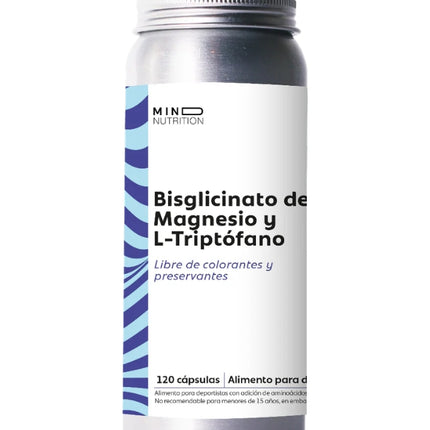 Bisglicinato de Magnesio + L-Triptofano, 120 caps.