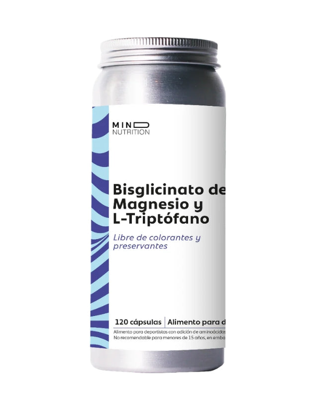 Bisglicinato de Magnesio + L-Triptofano, 120 caps.