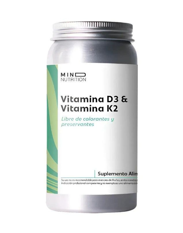 Vitamina D3 + K2, 120 caps.