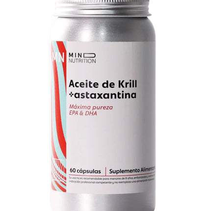 Aceite de Krill + Astaxantina, 60 caps