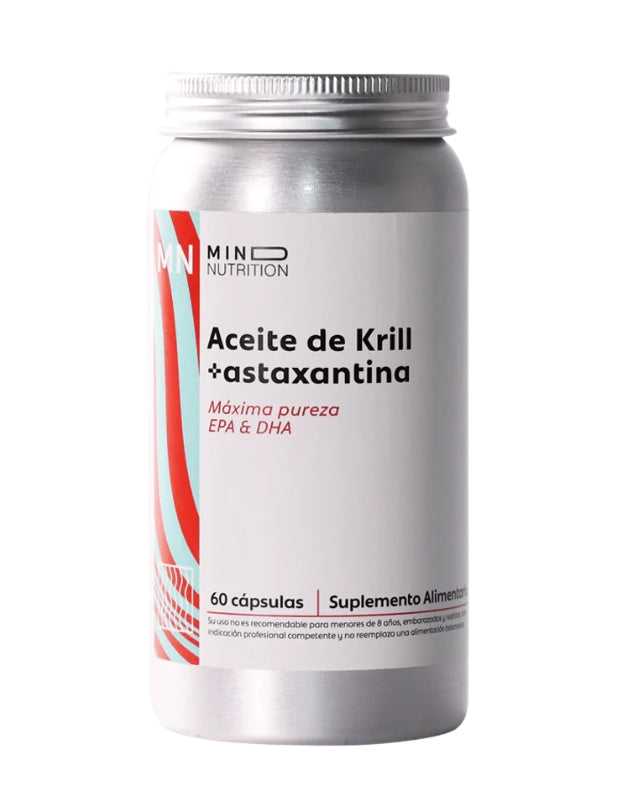 Aceite de Krill + Astaxantina, 60 caps