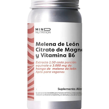 Melena de León + Citrato de Magnesio y B6, 120 caps.