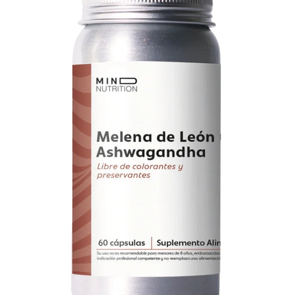 Melena de Leon + Ashwagandha, 60 caps.