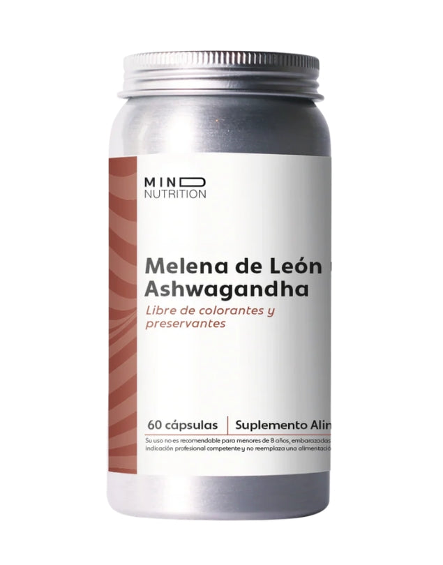 Melena de Leon + Ashwagandha, 60 caps.