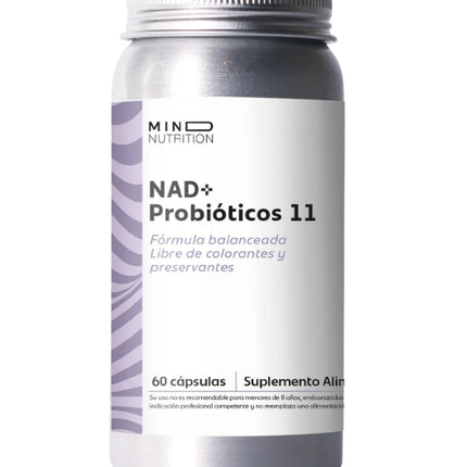 NAD + Probioticos 11 Cepas, 60 caps