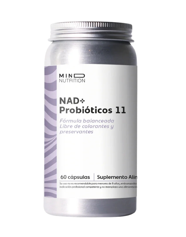 NAD + Probioticos 11 Cepas, 60 caps