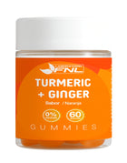 Turmeric + Ginger, Sabor Naranja, 60 gomitas