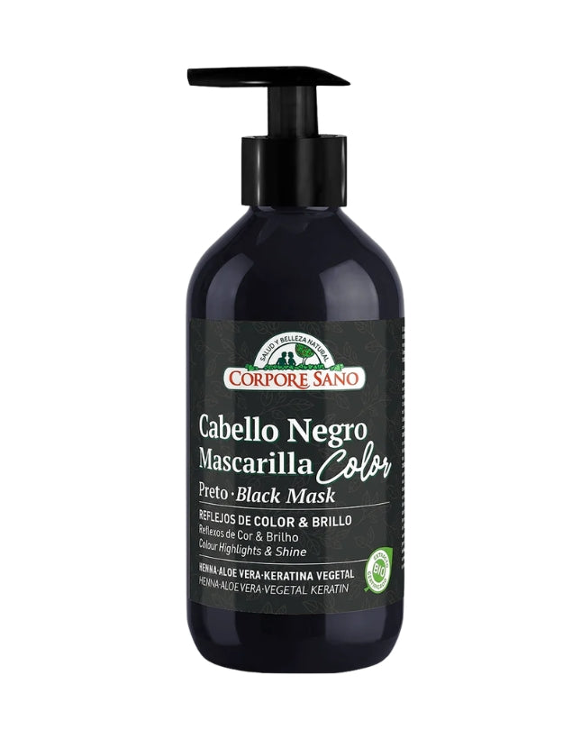 Mascarilla Color Cabello Negro, 280ml