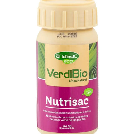 Bioestimulante Foliar Nutrisac Eco Verdibio, 150cc