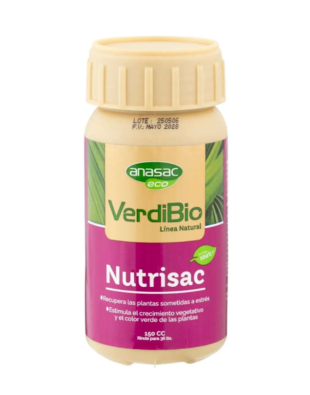 Bioestimulante Foliar Nutrisac Eco Verdibio, 150cc