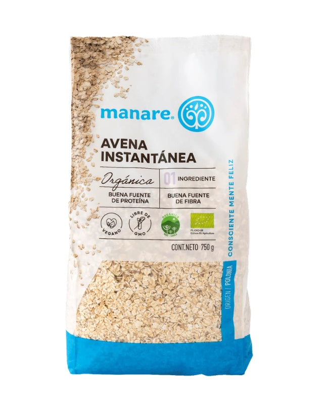 Avena Integral, Instantanea, Organica, 750 gr
