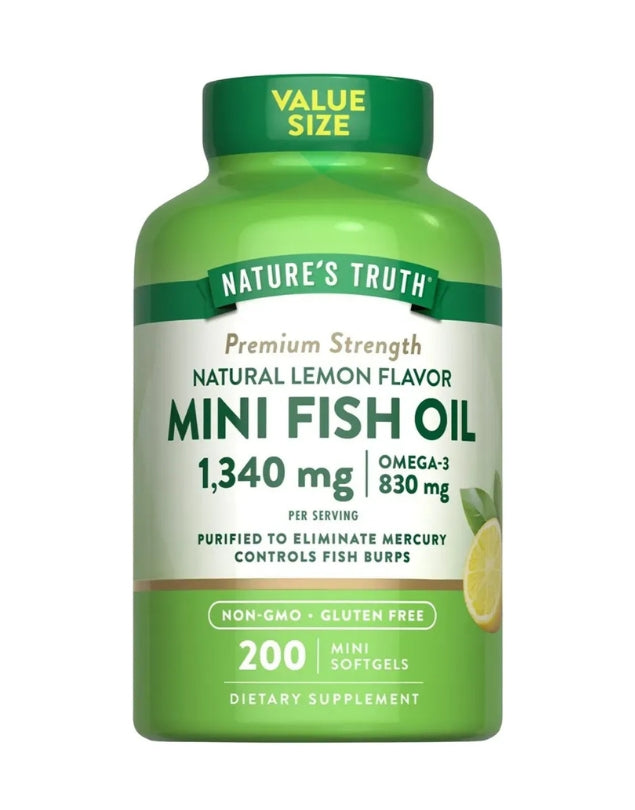 Omega 3 Mini Fish Oil, 1340mg, 200 minisoftgel