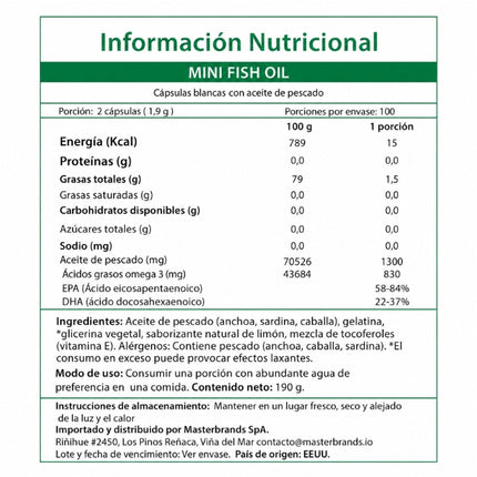 Omega 3 Mini Fish Oil, 1340mg, 200 minisoftgel