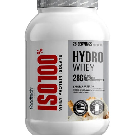 Iso100% Hydro Whey Protein Isolate, Sabor Vainilla, 2lbs