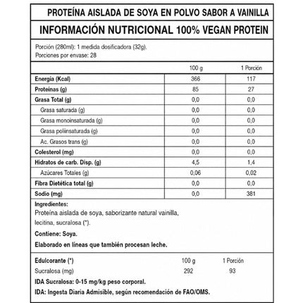 Vegan Protein, Sabor Vainilla Ice Cream, 2lbs