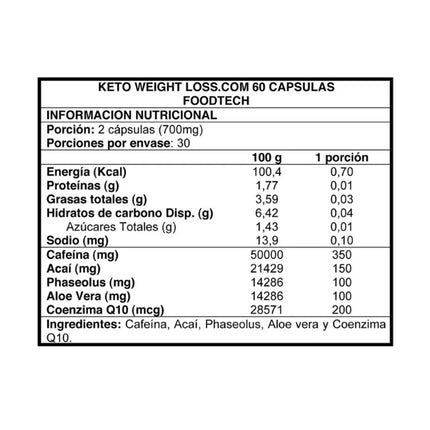 Keto Weight Loss, 60 caps