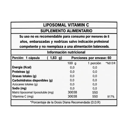 Vitamina C Liposomal, 1650mg, 60 softgel