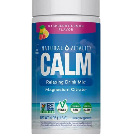 Calm Magnesio En Polvo, Limonada Frambuesa, 133gr