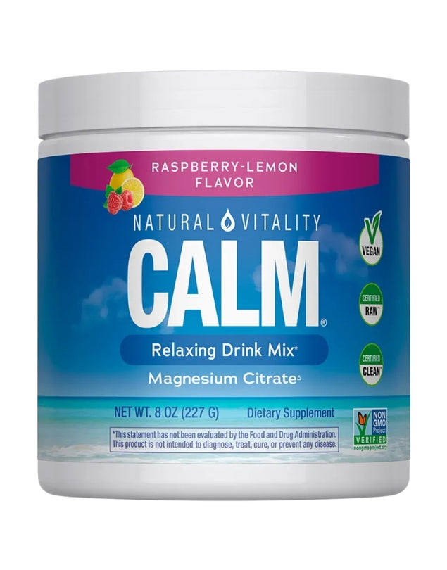 Calm Magnesio En Polvo, Limonada Frambuesa, 227gr