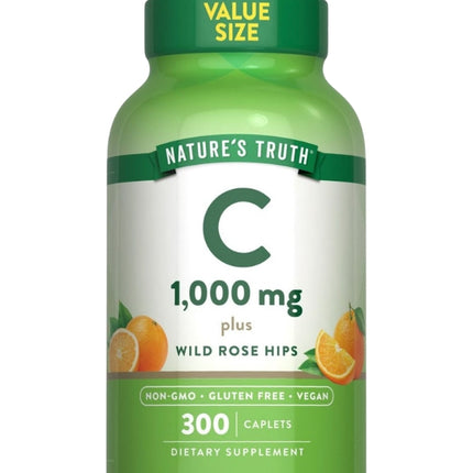 Vitamina C, 1000mg, 300 caps