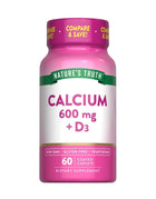 Calcium + Vit D3, 600mg, 60 caps