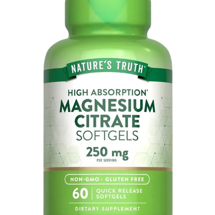 Citrato de Magnesio, 250mg, 60 softgel