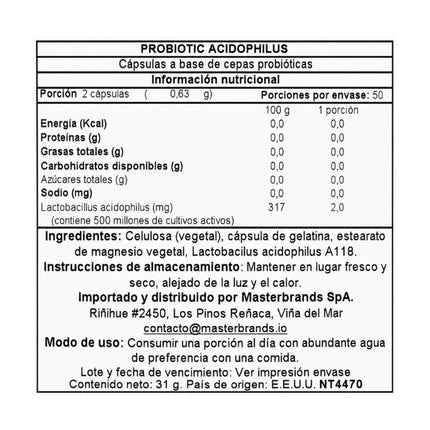 Daily Probiotic Acidophilus,  100 caps