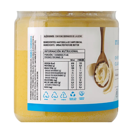Ghee Mantequilla Clarificada, 450ml