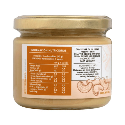 Mantequilla de Castañas de Caju 200 g