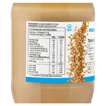 Tahini Sesamo, Organico, 330 gr