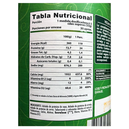 Vegan Protein, Sabor Chocolate, 1 kg