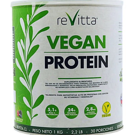 Vegan Protein, Sabor Frutos del Bosque, 1 kg
