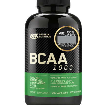 BCAA 1000, Aminoacidos, 200 caps