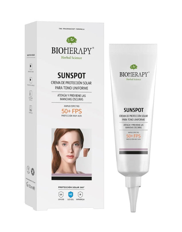 Protector Solar Sunspot, Tono Uniforme Aqua Fusion Fps 50+, 50ml.