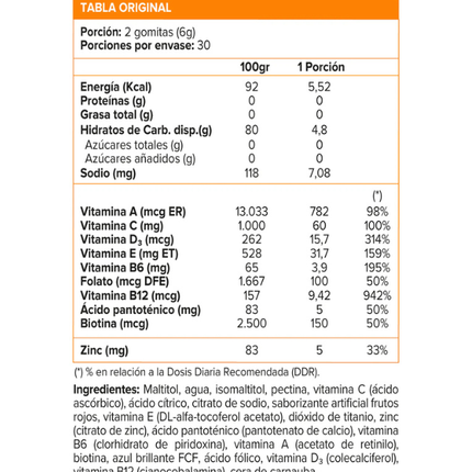 HSN + Biotin, Sabor Frutos Rojos, 60 gomitas