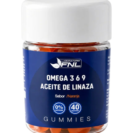 Omega 369, Sabor Naranja, 40 gomitas