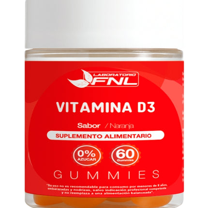 Vitamina D3, Sabor Naranja, 60 gomitas