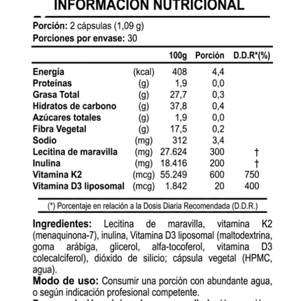 Vitamina K2 + D3 Liposomal, 60 caps