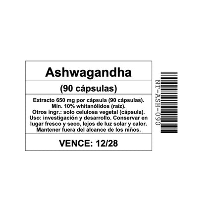 Ashwagandha, 90 caps
