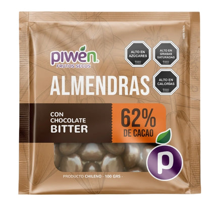 Almendras Chocolate Bitter, 100gr