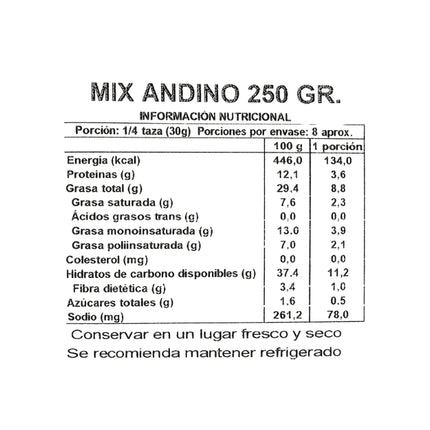 Mix Andino, 250gr