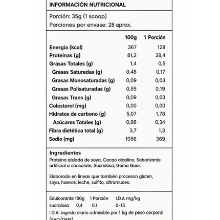 Shake Proteina Chocolate Avellana, 1kg