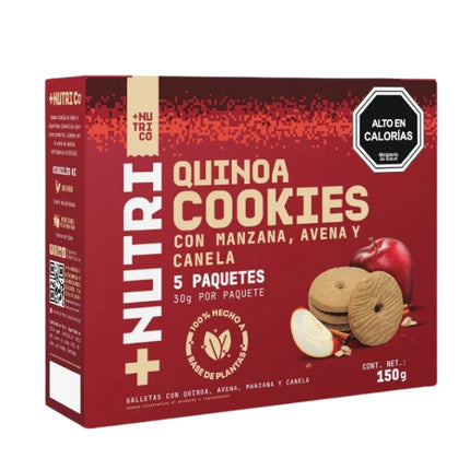 Pack de 5 Galletas De Quinoa Manzana Avena Canela, 150g