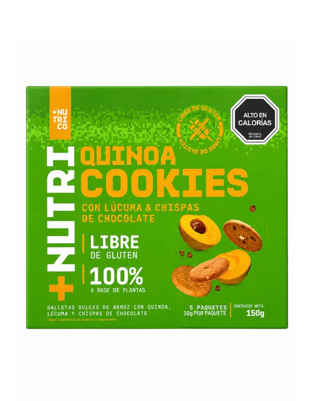 Pack de 5 Galletas De Quinoa Lucuma Y Chocolate, 150g