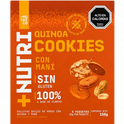 Pack de 5 Galletas De Quinoa Con Mani, 150g