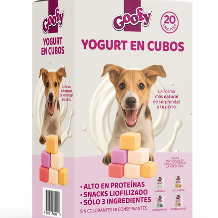 Yogurt en Cubos para Perros, 4 Sabores, 20 uni